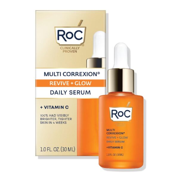 RoC Multi Correxion Revive + Glow 10% Active Vitamin C Serum for Face, Daily Anti-Aging Wrinkle and Skin Tone Skin Care Treatment, Brightening Serum, 1 Fluid Ounce - Image 5